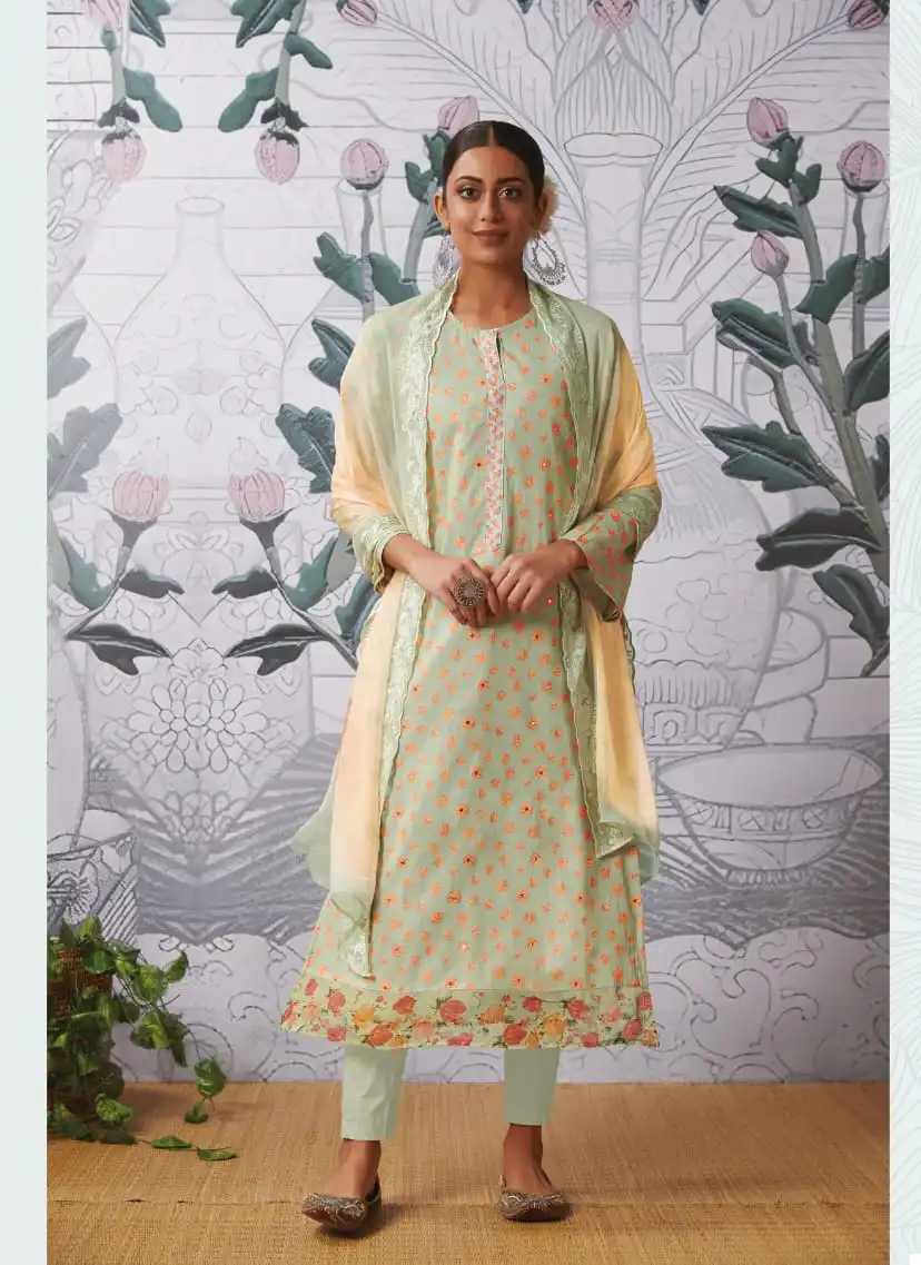 Itrana Polka Beauty Pure Cotton Lawn Wholesale Designer Salwar Suit Catalog — Wholesale Salwar Suits, MPA wholesale from Surat - Gallery Image 3