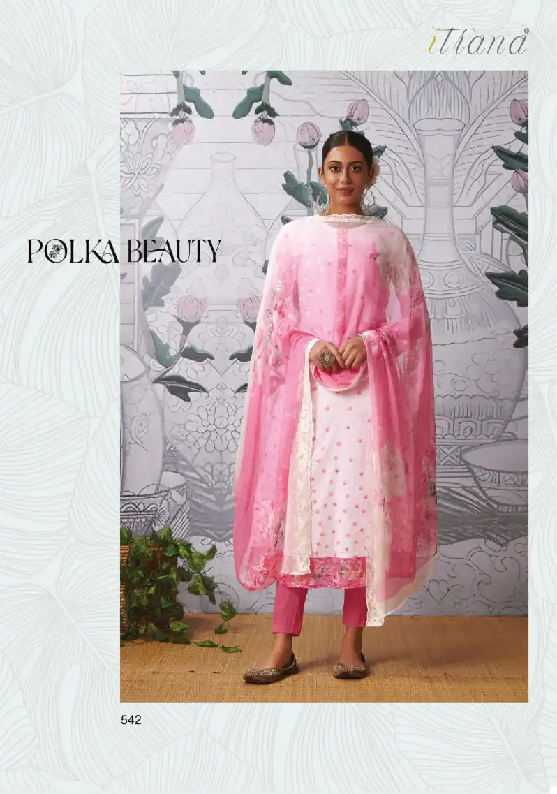 Itrana Polka Beauty Pure Cotton Lawn Wholesale Designer Salwar Suit Catalog — Wholesale Salwar Suits, MPA wholesale from Surat - Gallery Image 5
