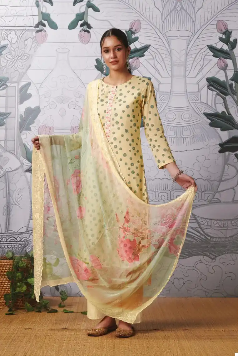 Itrana Polka Beauty Pure Cotton Lawn Wholesale Designer Salwar Suit Catalog — Wholesale Salwar Suits, MPA wholesale from Surat - Gallery Image 6