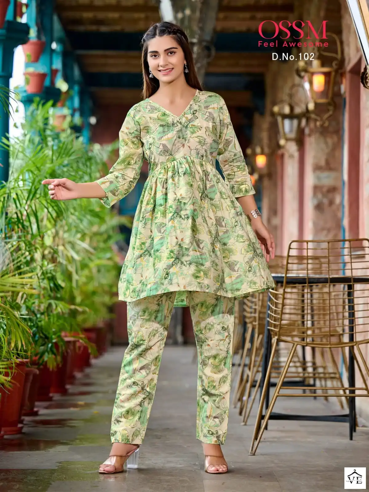 Ossm Polo Modal Silk Wholesale Co-Ord Set Catalog — Wholesale Kurtis, MPA wholesale from Surat - Gallery Image 2