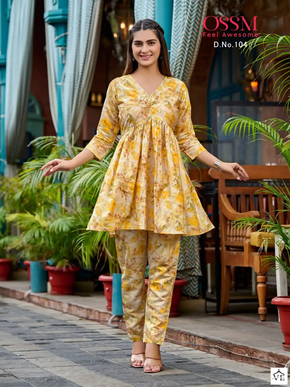 Ossm Polo Modal Silk Wholesale Co-Ord Set Catalog — Wholesale Kurtis, MPA wholesale from Surat - Gallery Image 4