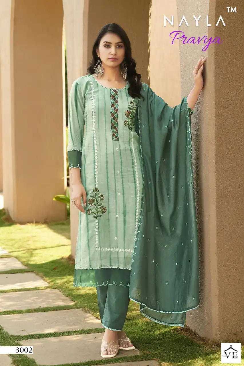 Vardan Ethnic Pravya Pure Mul Wholesale Readymade Salwar Suit Catalog — Wholesale Salwar Suits, MPA wholesale from Surat — view 4