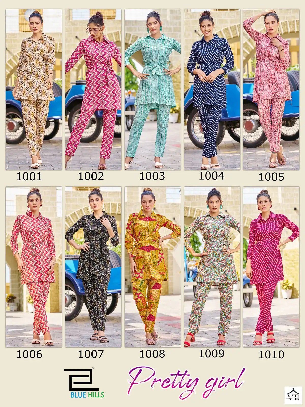 Blue Hills Pretty Giirl Rayon Wholesale Top With Bottom Co-Ord Set  Catalog — Wholesale Kurtis, MPA wholesale from Surat — view 11