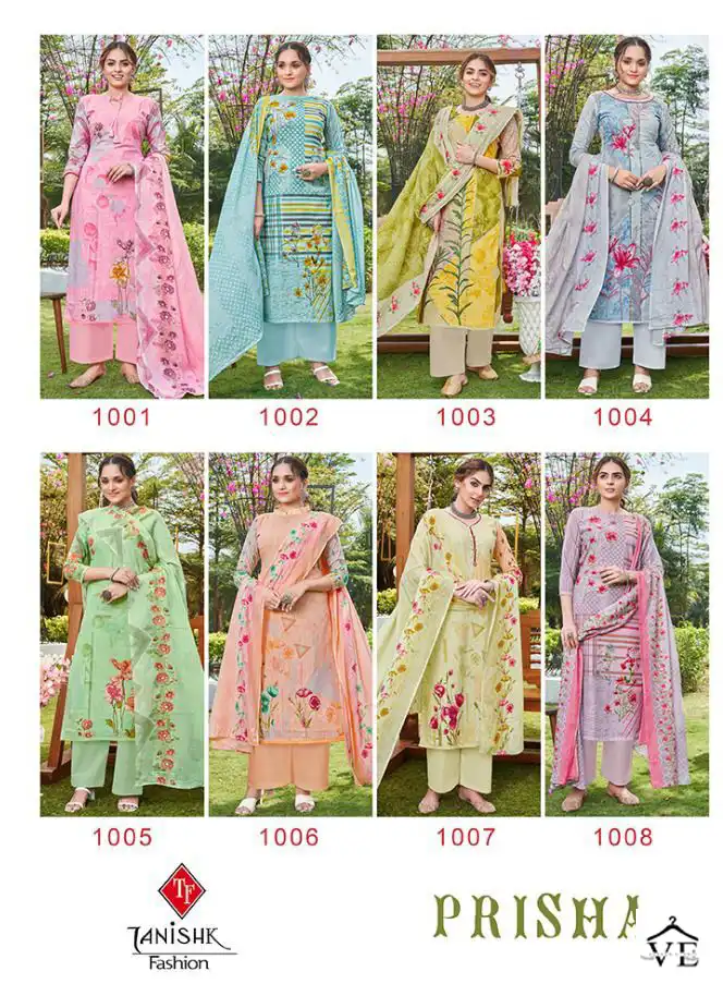 Tanishk Fashion Prisha Pure Cameric Cotton Wholesale Salwar Suit Catalog — Wholesale Salwar Suits, MPA wholesale from Surat — view 9