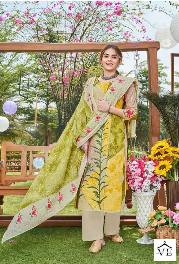 Tanishk Fashion Prisha Pure Cameric Cotton Wholesale Salwar Suit Catalog — Wholesale Salwar Suits, MPA wholesale from Surat - Gallery Image 4