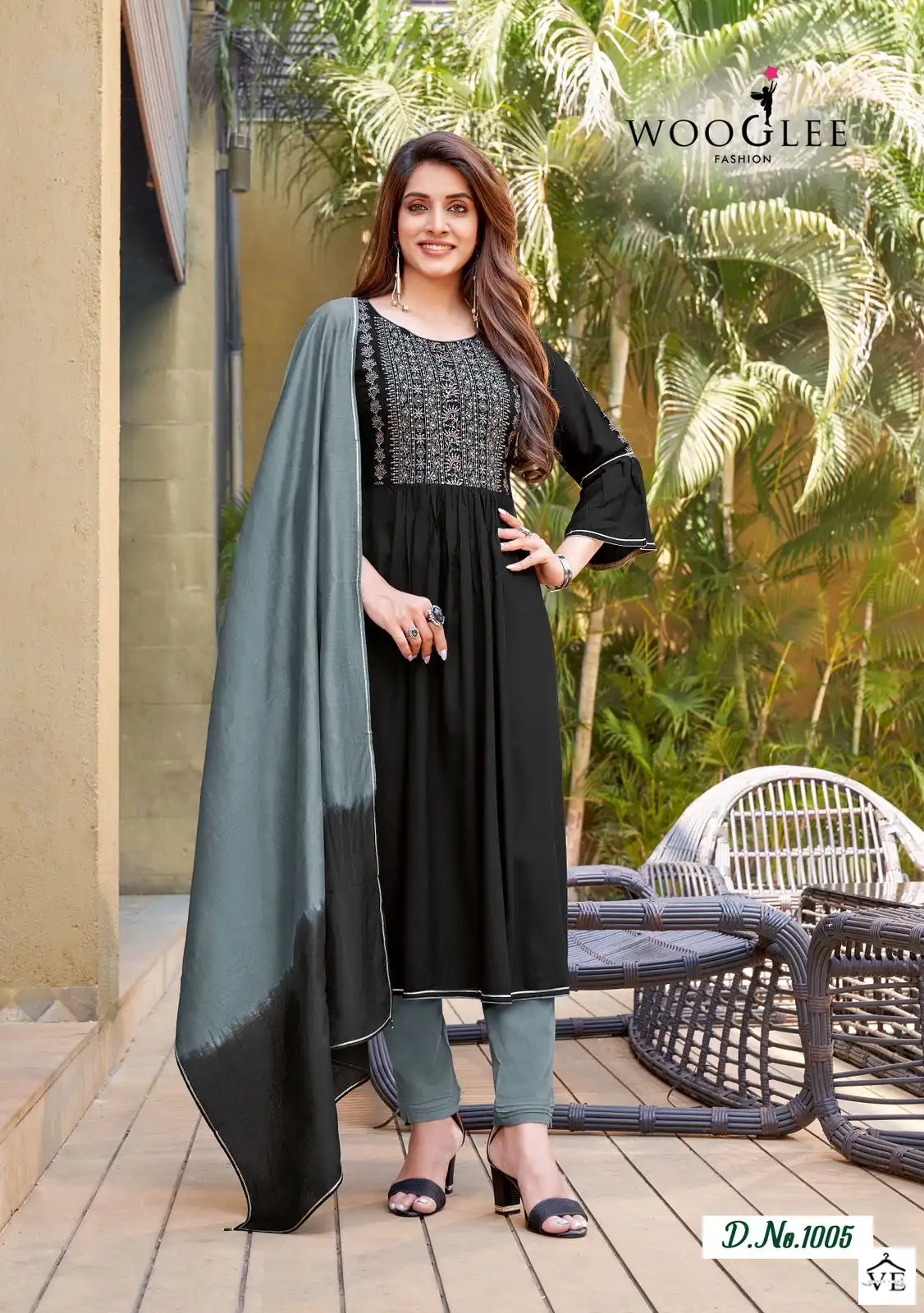 Wooglee Pritam Rayon Weaving Wholesale Readymade Salwar Suit Catalog — Wholesale Salwar Suits, MPA wholesale from Surat - Gallery Image 4