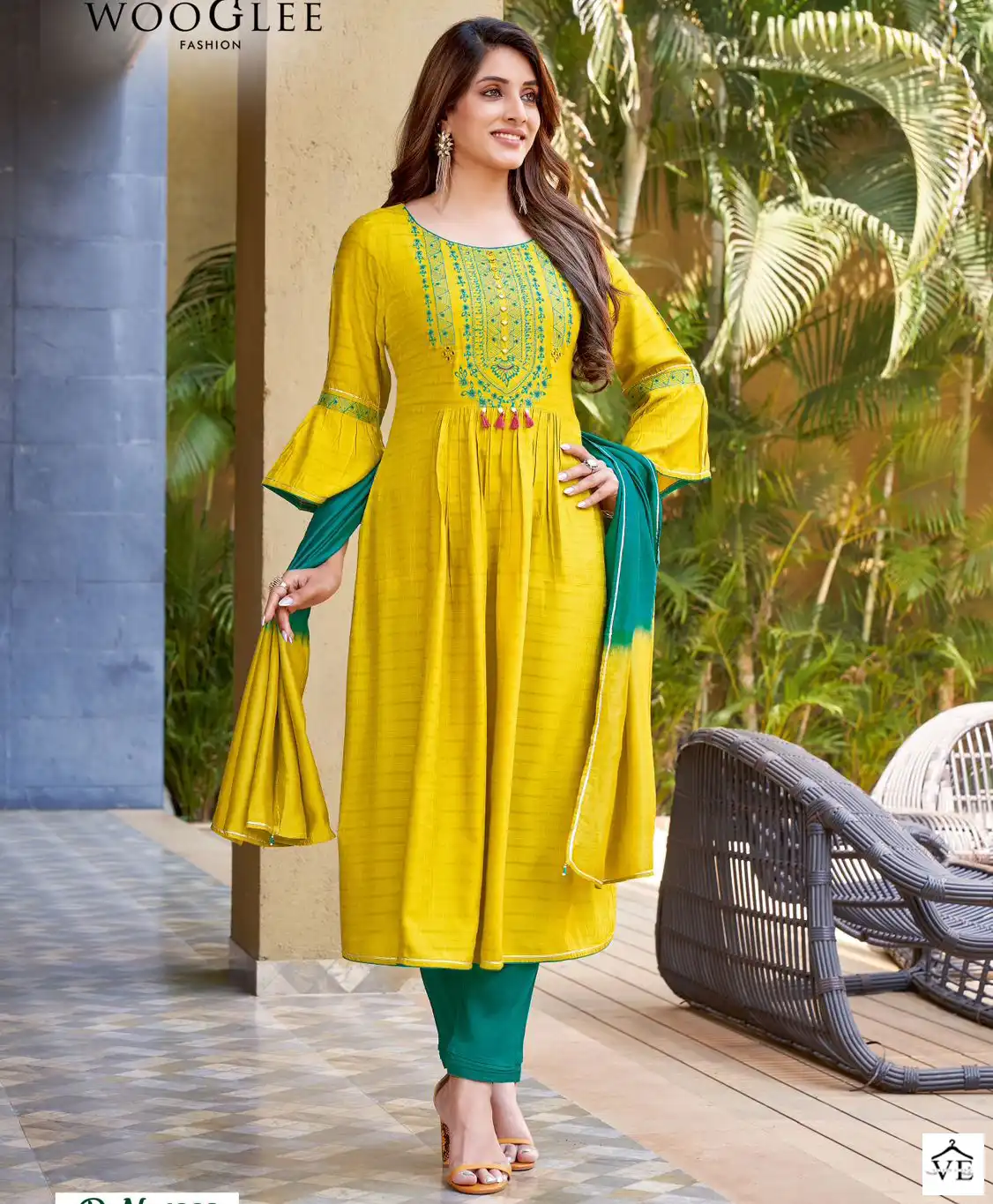 Wooglee Pritam Rayon Weaving Wholesale Readymade Salwar Suit Catalog — Wholesale Salwar Suits, MPA wholesale from Surat — view 1