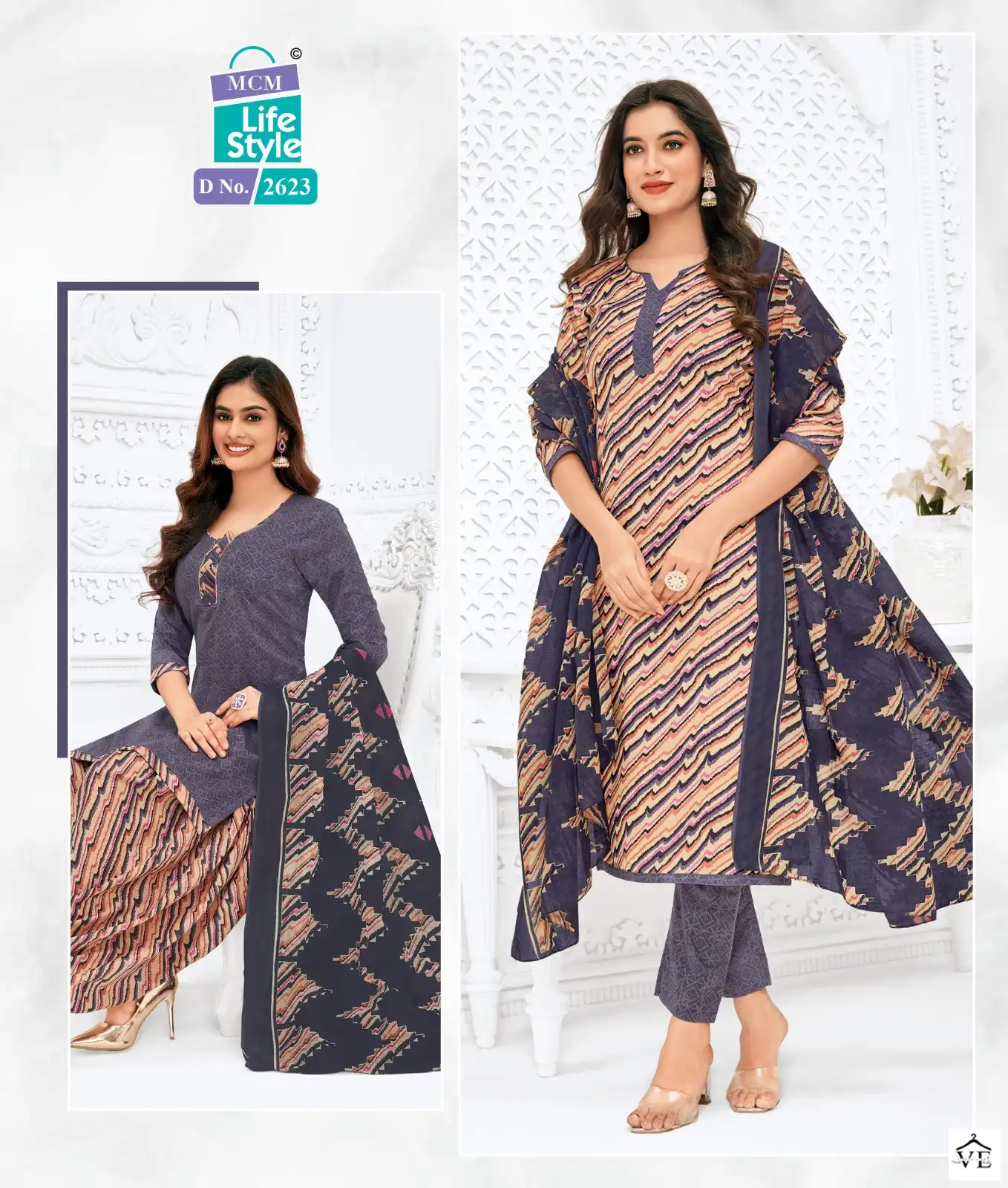 Mcm Lifestyle Priyalaxmi Vol 26 Cotton Wholesale Salwar Suit Catalog — Wholesale Salwar Suits, Mcm wholesale from Surat - Gallery Image 22