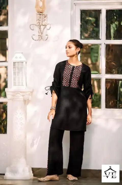 Nu Progressively Indian Vol 43 Viscose Wholesale Designer Beautiful Co-Ord Set Catalog — Wholesale Kurti Pant Set, MPA wholesale from Surat — view 5