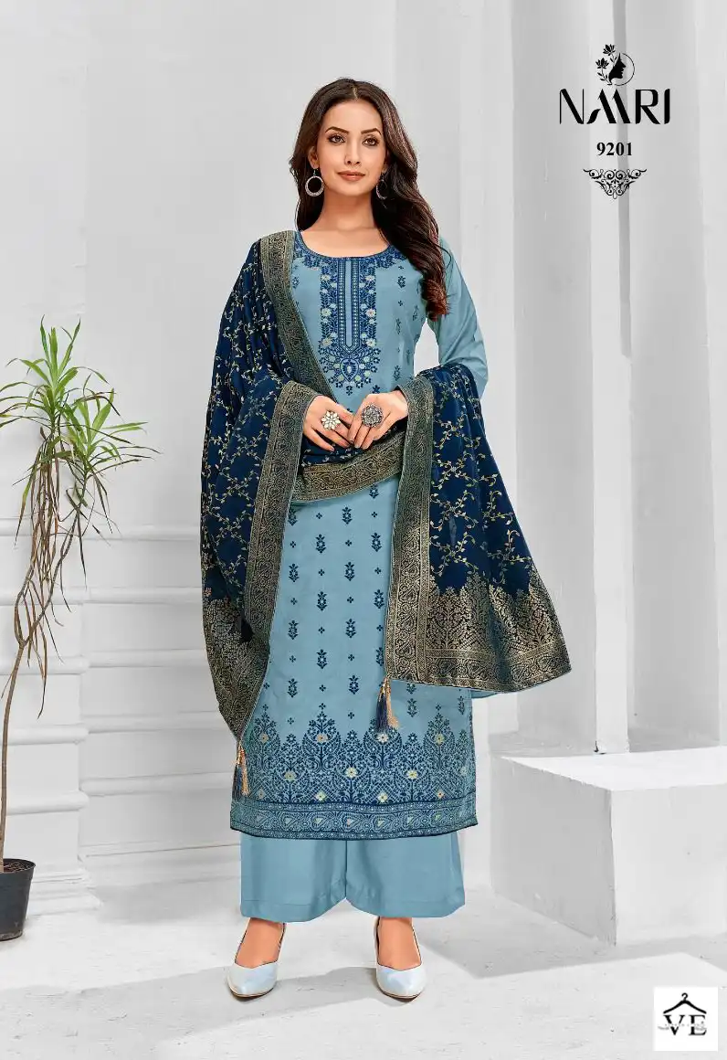 Naari Punch Pure Muslin Wholesale Designer Salwar Suit Catalog — Wholesale Salwar Suits, MPA wholesale from Surat - Gallery Image 2