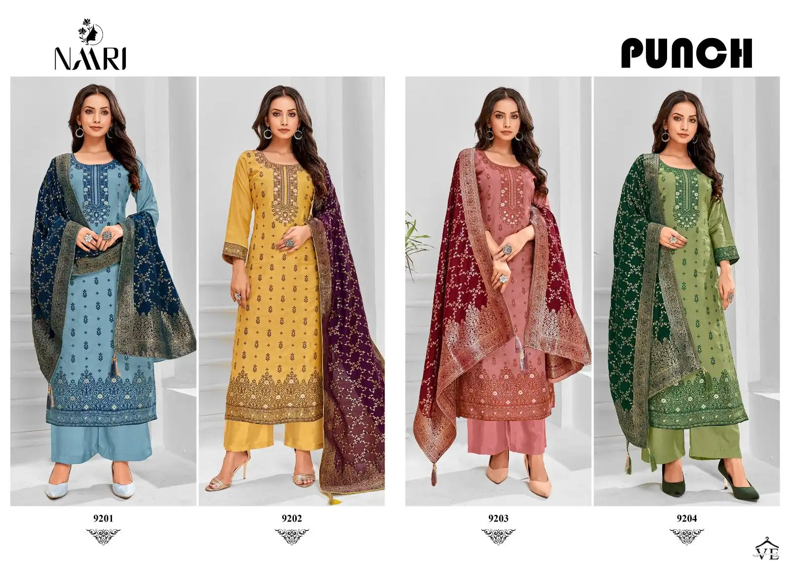 Naari Punch Pure Muslin Wholesale Designer Salwar Suit Catalog — Wholesale Salwar Suits, MPA wholesale from Surat — view 5