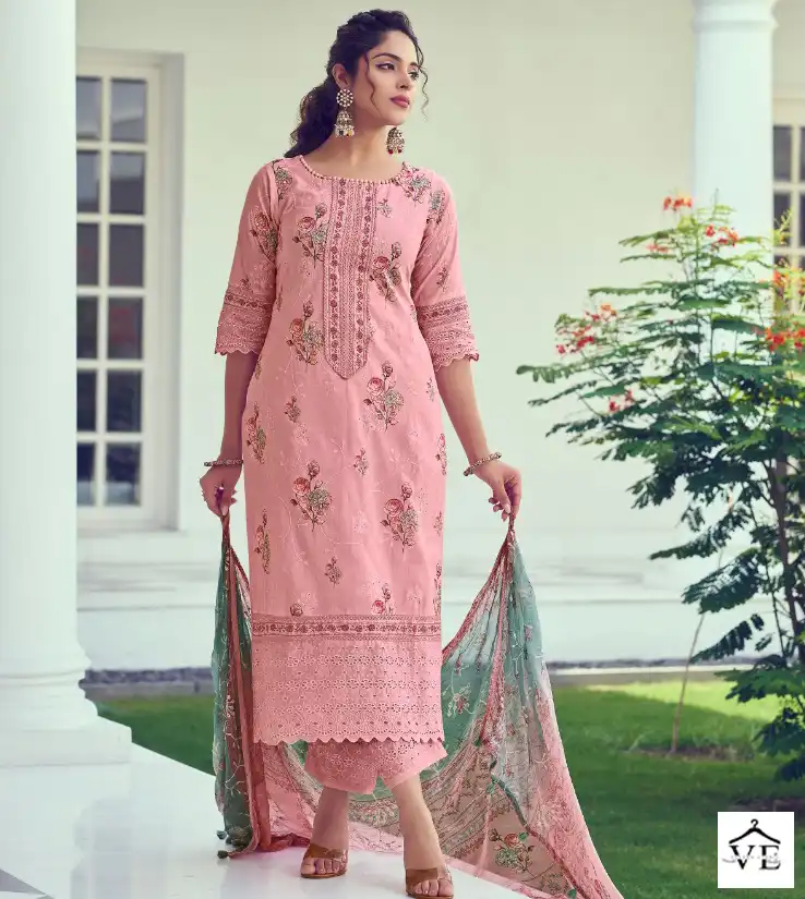 Jayvijay Purvai Vol 2 Pure Cotton Wholesale Designer Salwar Suit Catalog — Wholesale Salwar Suits, MPA wholesale from Surat — view 7