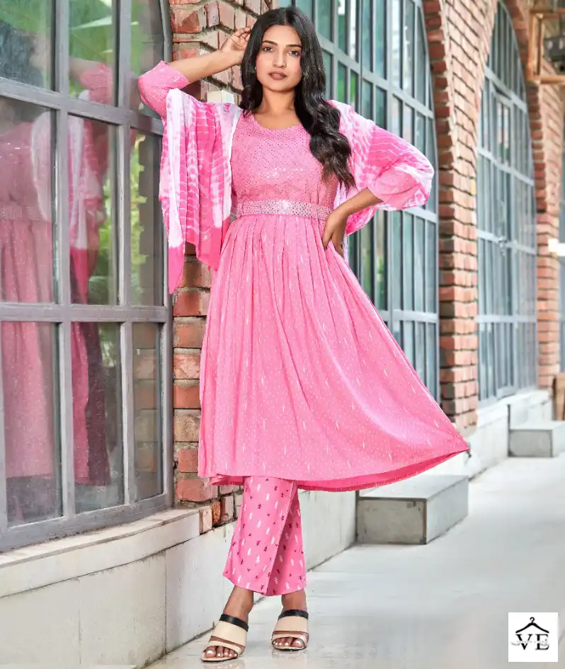 Master Paheli Nyra Cut Heavy Printed Rayon Wholesale Readymade Salwar Suit Catalog — Wholesale Salwar Suits, MPA wholesale from Surat — view 1