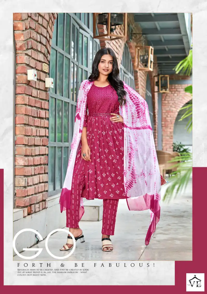 Master Paheli Nyra Cut Heavy Printed Rayon Wholesale Readymade Salwar Suit Catalog — Wholesale Salwar Suits, MPA wholesale from Surat - Gallery Image 4