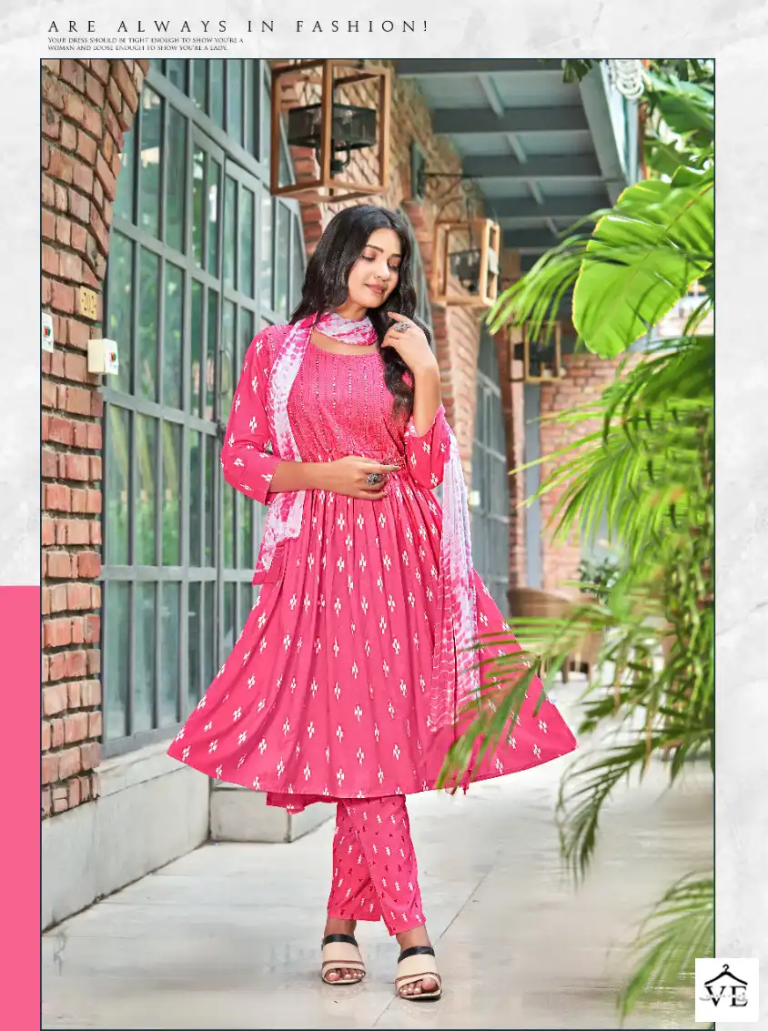 Master Paheli Nyra Cut Heavy Printed Rayon Wholesale Readymade Salwar Suit Catalog — Wholesale Salwar Suits, MPA wholesale from Surat - Gallery Image 6