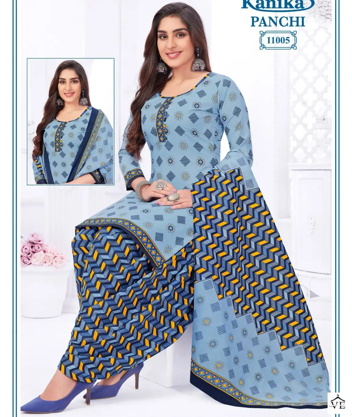 Kanika Panchi Vol 11 Mix Cotton Print Wholesale Readymade Salwar Suit Catalog — Wholesale Salwar Suits, MPA wholesale from Surat — view 1
