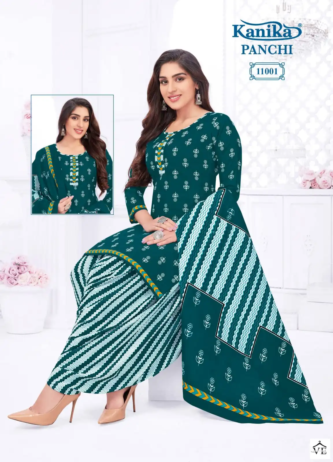 Kanika Panchi Vol 11 Mix Cotton Print Wholesale Readymade Salwar Suit Catalog — Wholesale Salwar Suits, MPA wholesale from Surat - Gallery Image 11