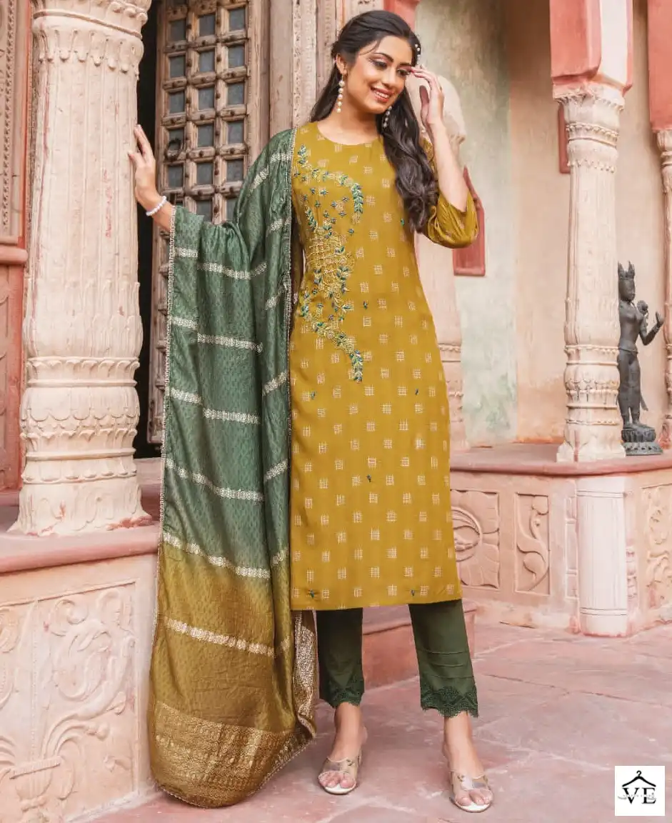 Wanna Premium Heavy Viscose Wholesale Readymade Salwar Suit Catalog — Wholesale Salwar Suits, MPA wholesale from Surat — view 1