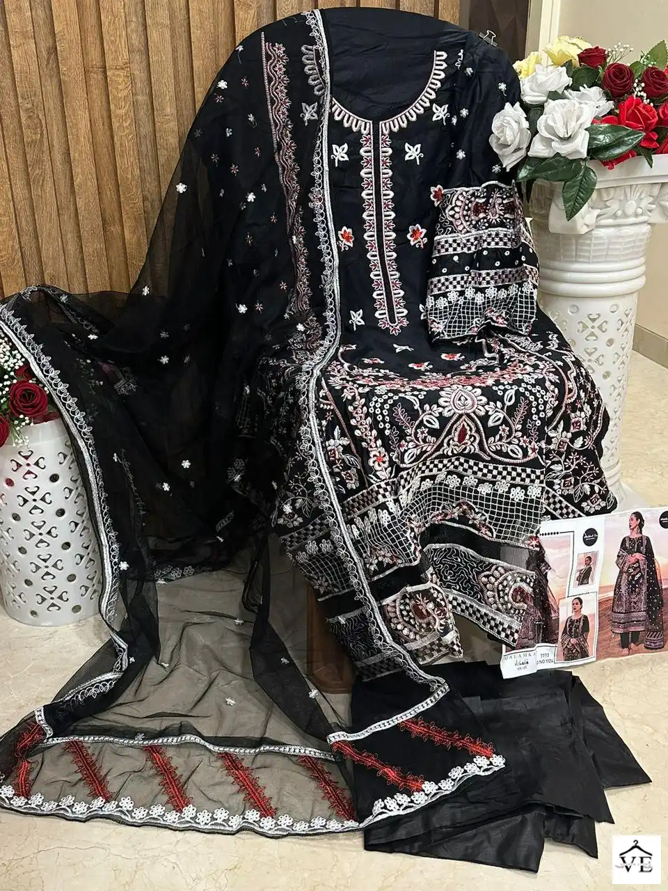 Mehboob Tex Qalmkar Vol 5 Cotton Rayon Wholesale Pakistani Salwar Suit Catalog — Wholesale Salwar Suits, MPA wholesale from Surat — view 4