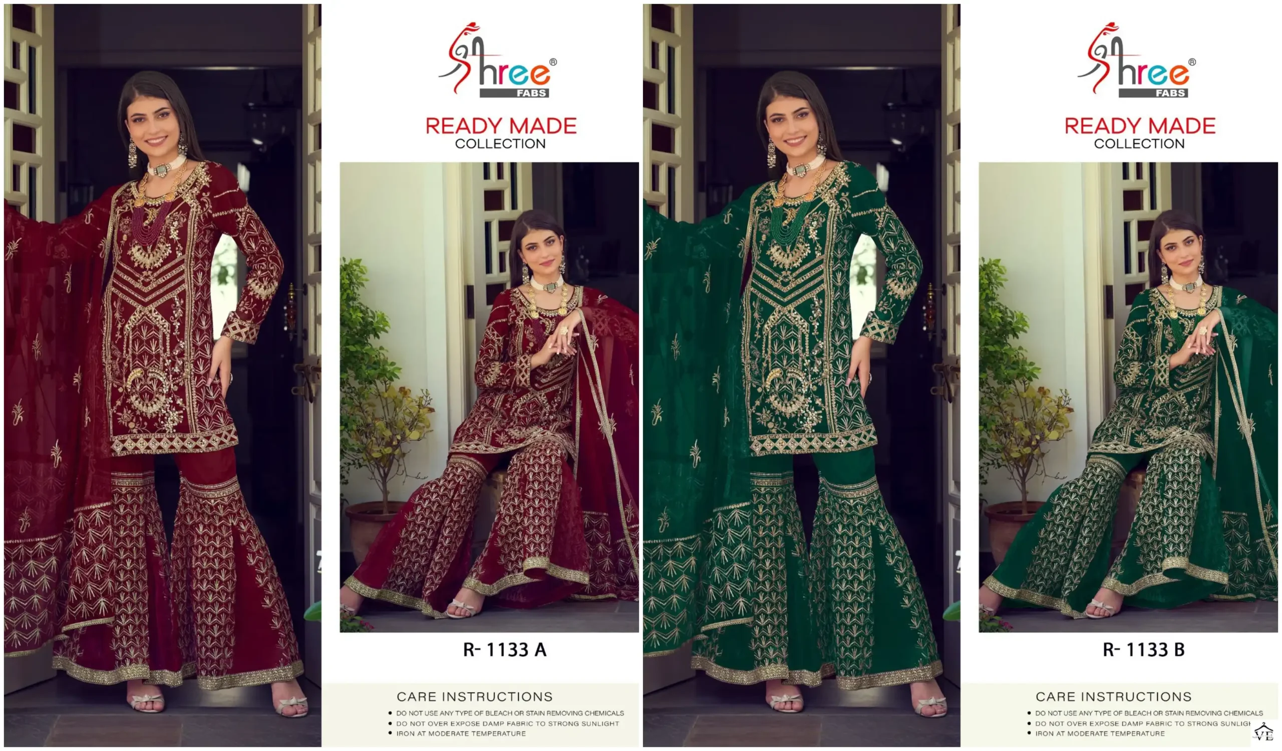 Shree Fabs R 1133 Organza Wholesale Pakistani Salwar Suit Catalog — Wholesale Salwar Suits, MPA wholesale from Surat — view 4