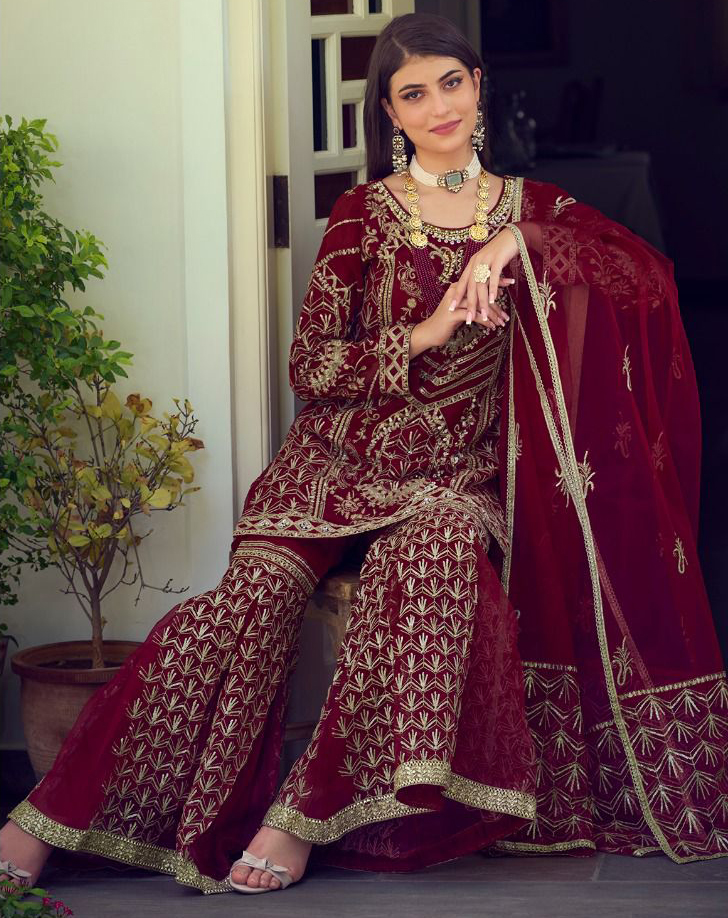 Shree Fabs R 1133 Organza Wholesale Pakistani Salwar Suit Catalog — Wholesale Salwar Suits, MPA wholesale from Surat — view 1