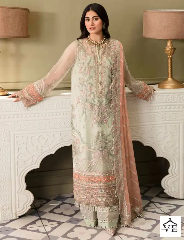 Ramsha R 559 Georgette Wholesale Pakistani Salwar Suit Catalog — Wholesale Salwar Suits, MPA wholesale from Surat — view 1