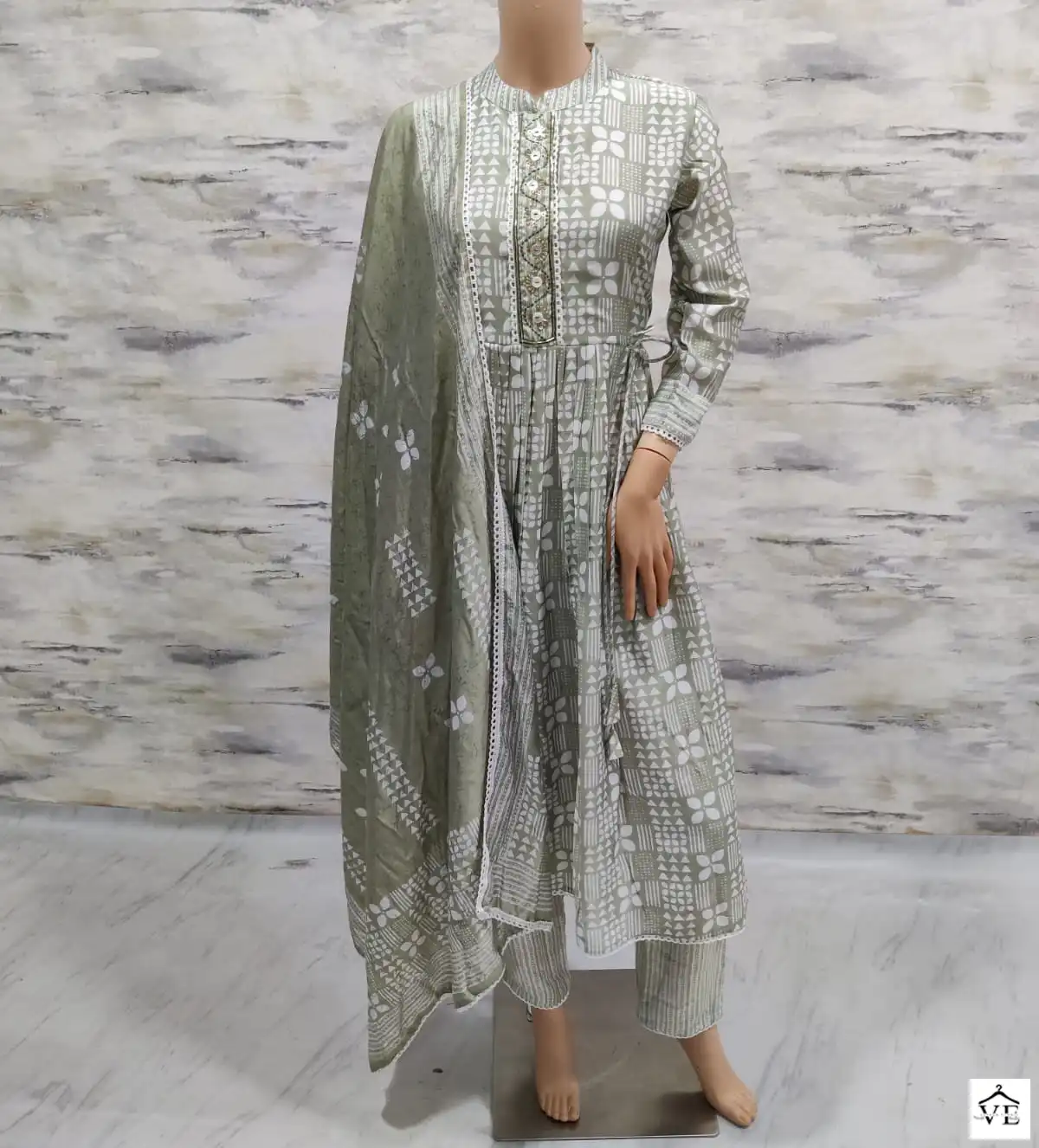 Vardan Ethnic Raas Chanderi Print Wholesale Readymade Salwar Suit Catalog — Wholesale Salwar Suits, MPA wholesale from Surat — view 1