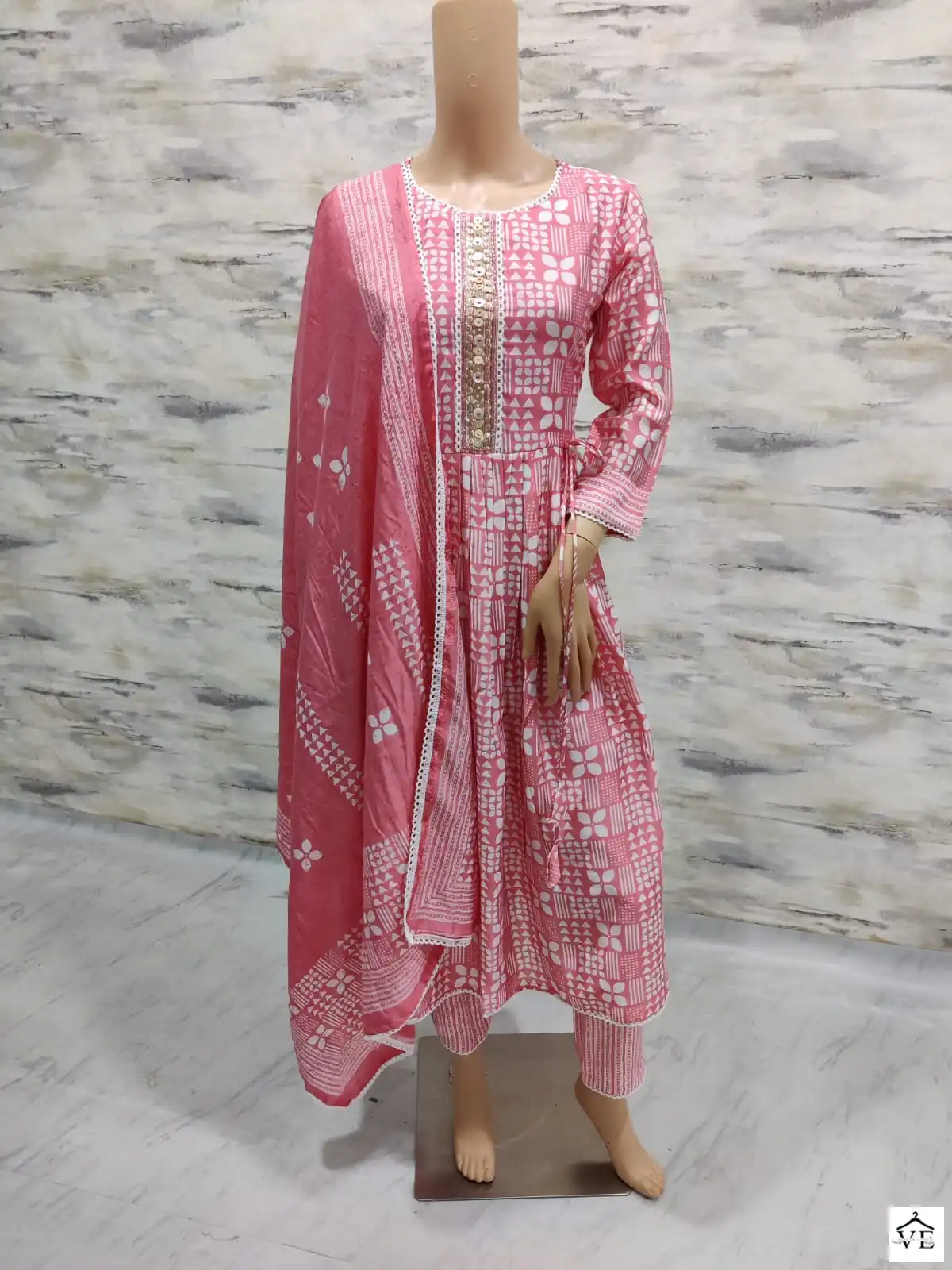 Vardan Ethnic Raas Chanderi Print Wholesale Readymade Salwar Suit Catalog — Wholesale Salwar Suits, MPA wholesale from Surat - Gallery Image 5