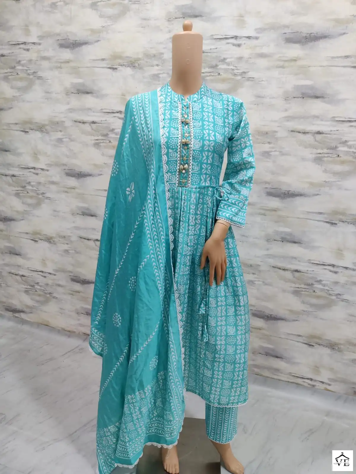 Vardan Ethnic Raas Chanderi Print Wholesale Readymade Salwar Suit Catalog — Wholesale Salwar Suits, MPA wholesale from Surat - Gallery Image 9