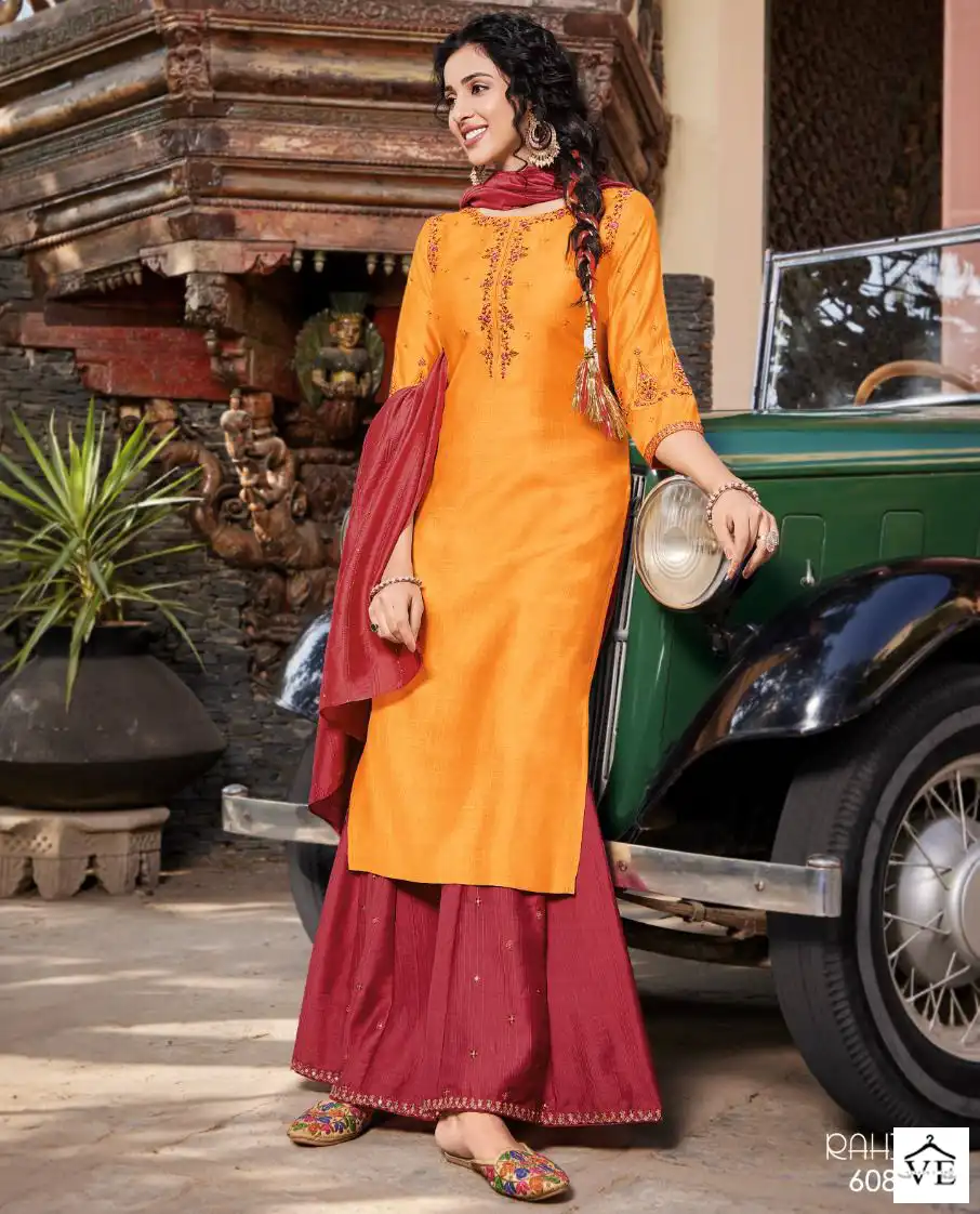 Koodee Rahi Vol 3 Pure Viscose Wholesale Readymade Salwar Suit Catalog — Wholesale Salwar Suits, MPA wholesale from Surat — view 1