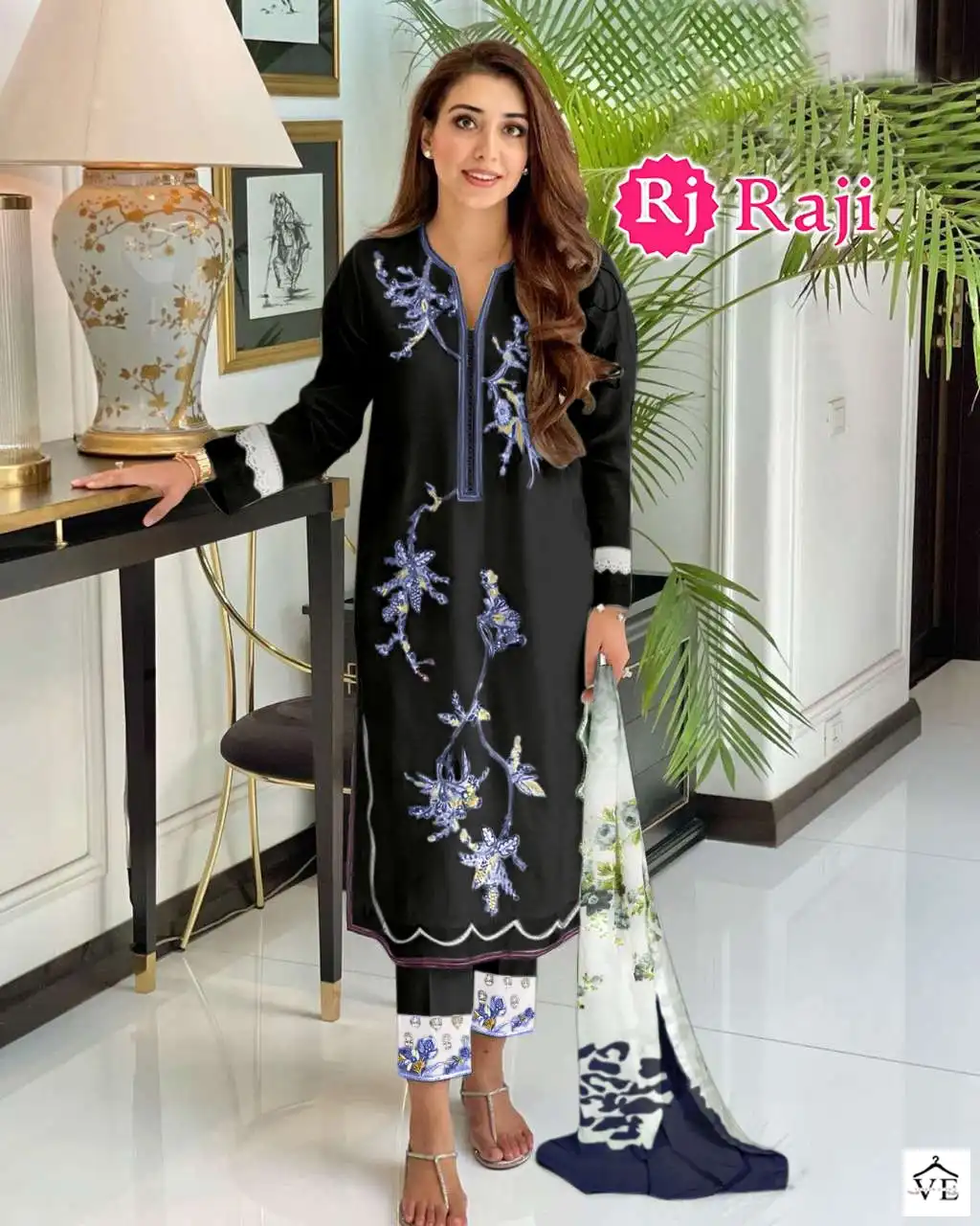 Afasana DN RJ 303 Pure Georgette Wholesale Pakistani Readymade Salwar Suit Catalog — Wholesale Salwar Suits, MPA wholesale from Surat - Gallery Image 4