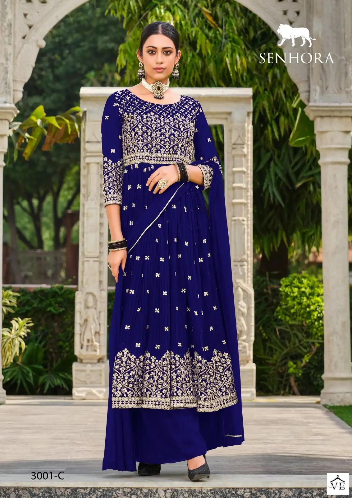 Senhora Rumana Pure Faux Georgette Wholesale Designer Salwar Suit Catalog - Image 3