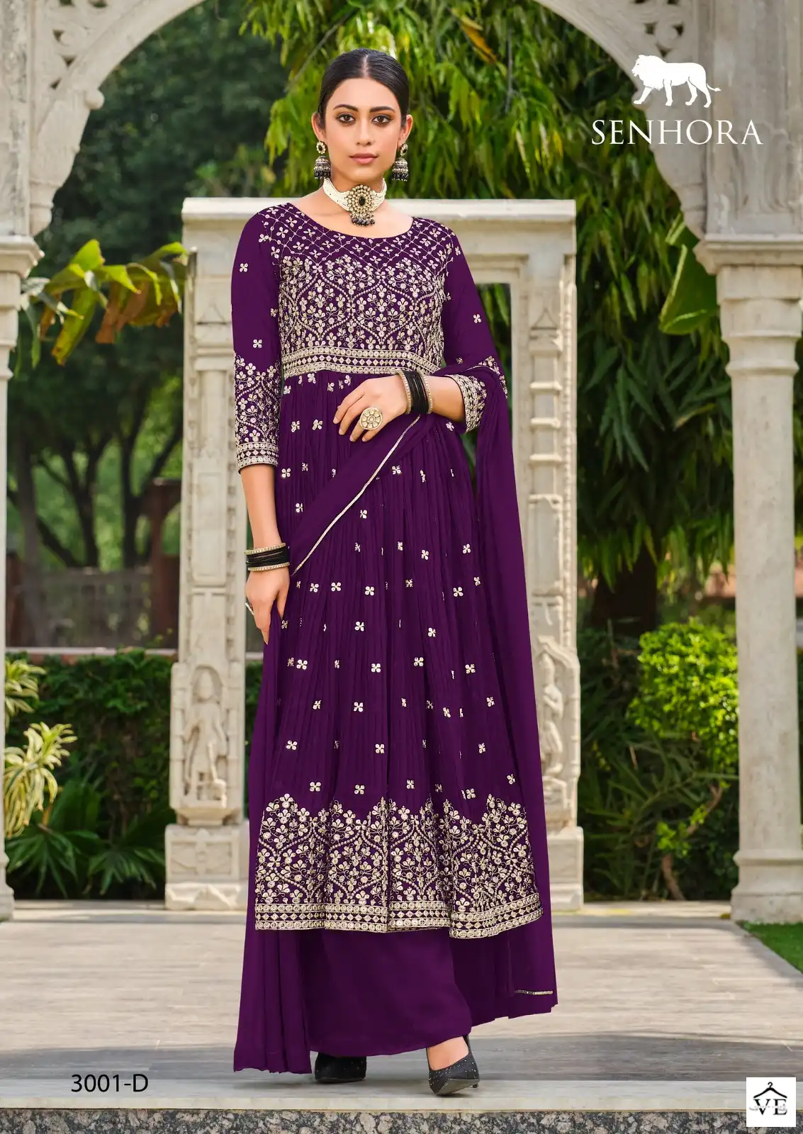 Senhora Rumana Pure Faux Georgette Wholesale Designer Salwar Suit Catalog - Image 4