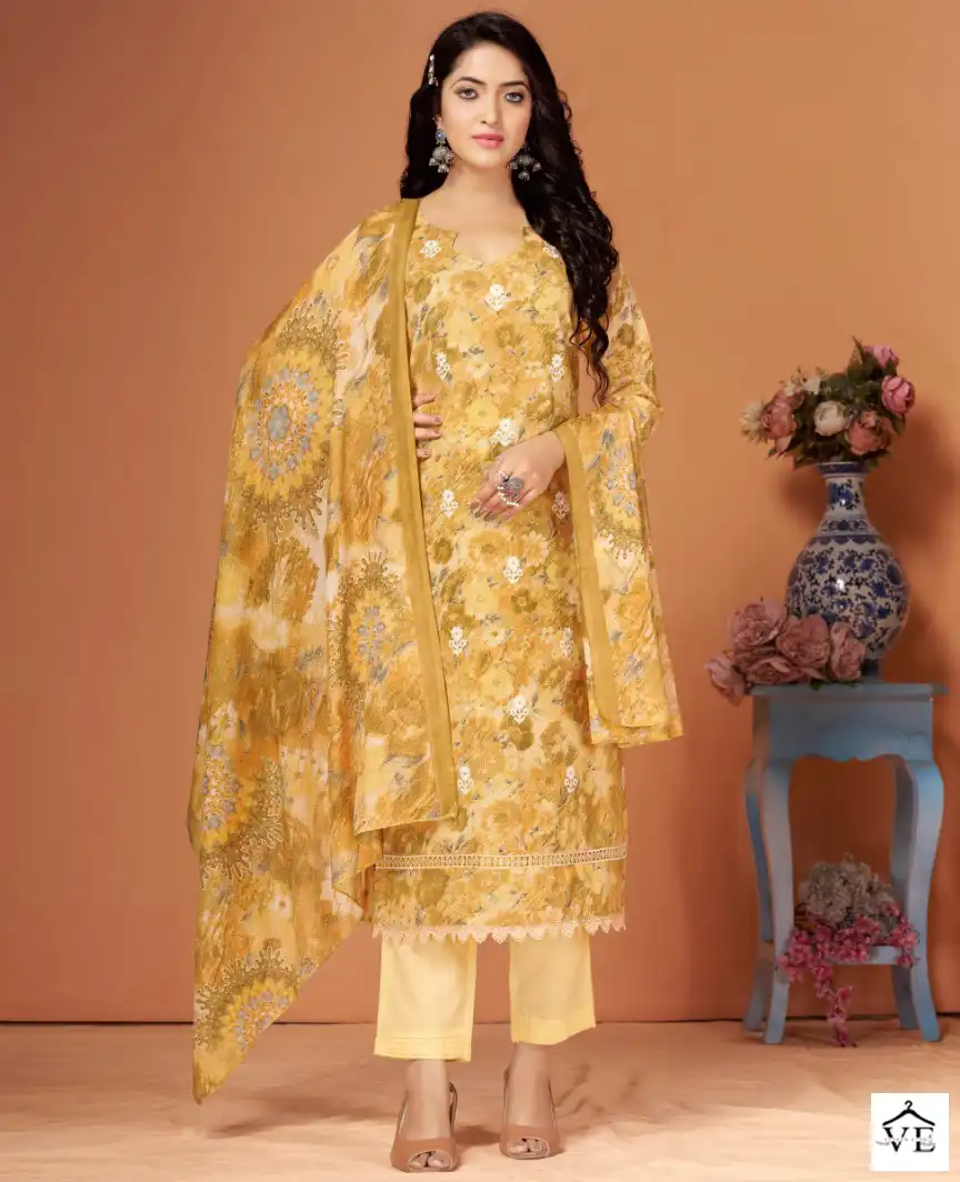 Bipson Range Rover 2204 Pure Linen Wholesale Salwar Suit Catalog — Wholesale Salwar Suits, MPA wholesale from Surat — view 1