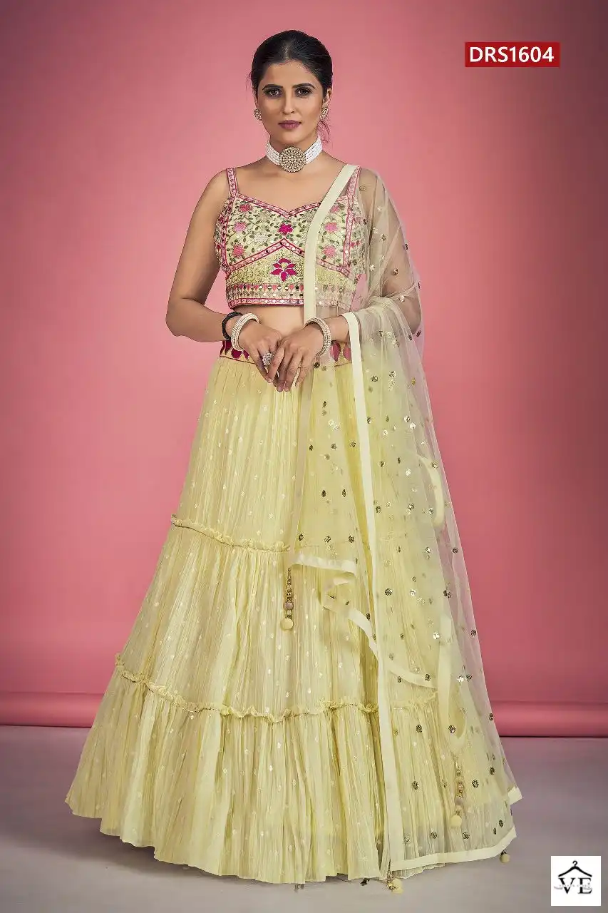 Vardan Ethnic Regina Georgette Wholesale Lehenga Catalog — Wholesale Lehenga, MPA wholesale from Surat - Gallery Image 5