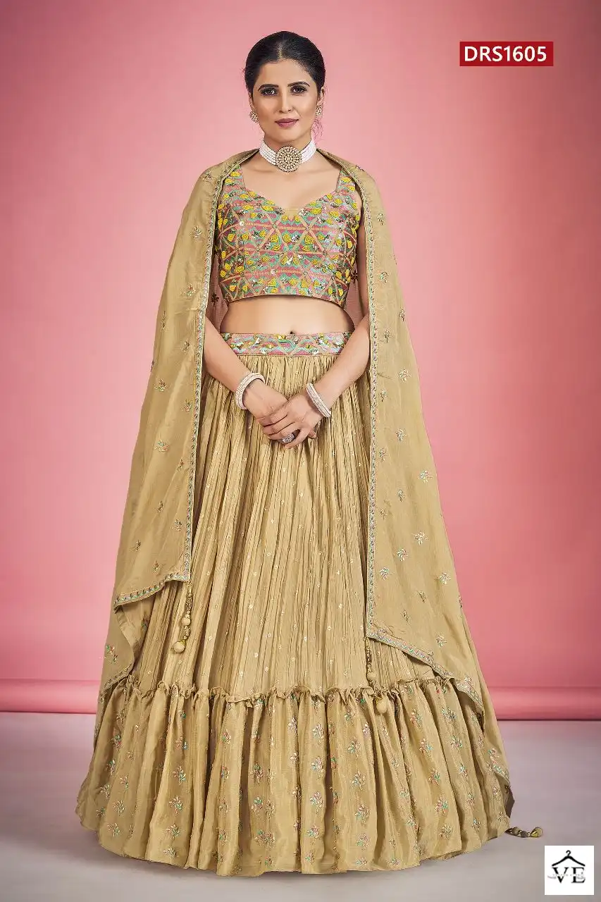 Vardan Ethnic Regina Georgette Wholesale Lehenga Catalog — Wholesale Lehenga, MPA wholesale from Surat - Gallery Image 6
