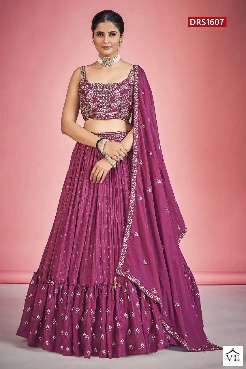 Vardan Ethnic Regina Georgette Wholesale Lehenga Catalog — Wholesale Lehenga, MPA wholesale from Surat - Gallery Image 7