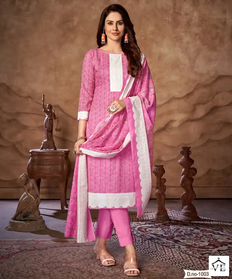 Skt Suits Resham Cotton Wholesale Salwar Suit Catalog — Wholesale Salwar Suits, MPA wholesale from Surat — view 1