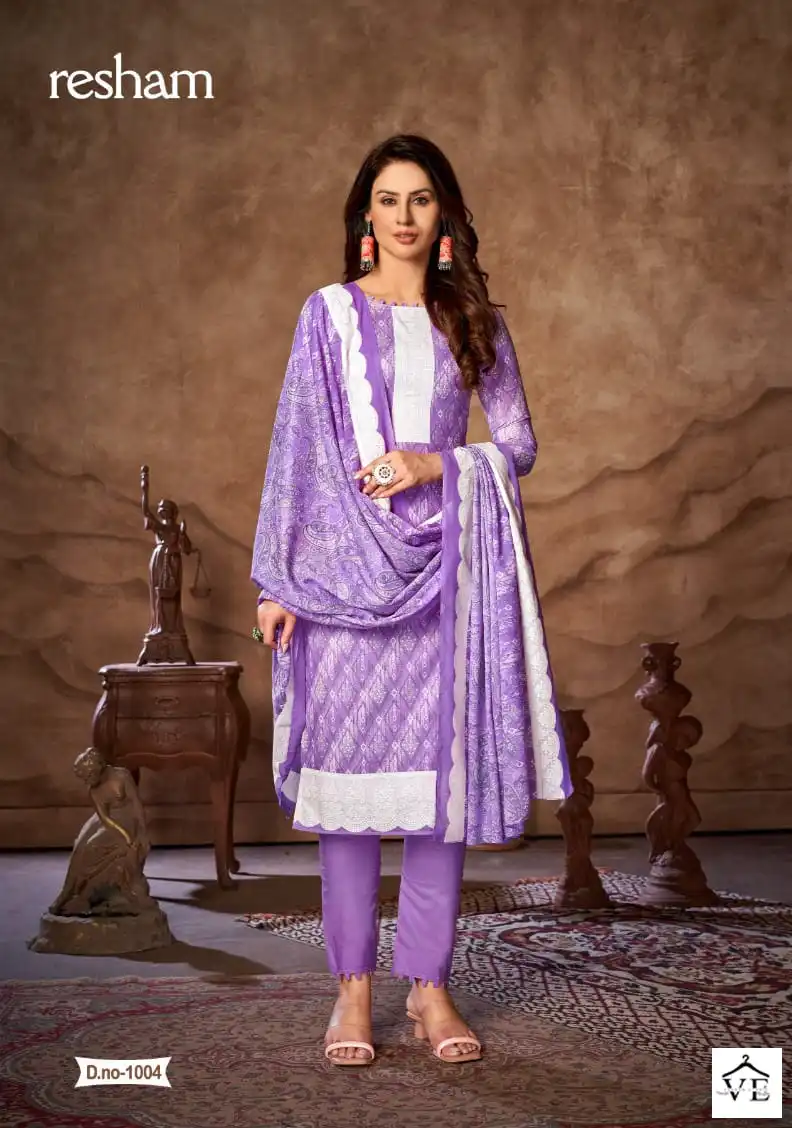 Skt Suits Resham Cotton Wholesale Salwar Suit Catalog — Wholesale Salwar Suits, MPA wholesale from Surat - Gallery Image 5