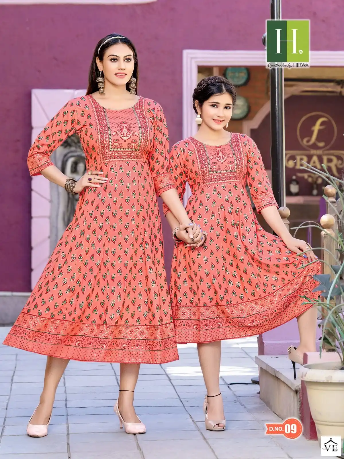 Hirwa Ridhi Shidhi Heavy Rayon Wholesale Long Kurtis Catalog — Wholesale Kurtis, MPA wholesale from Surat - Gallery Image 10