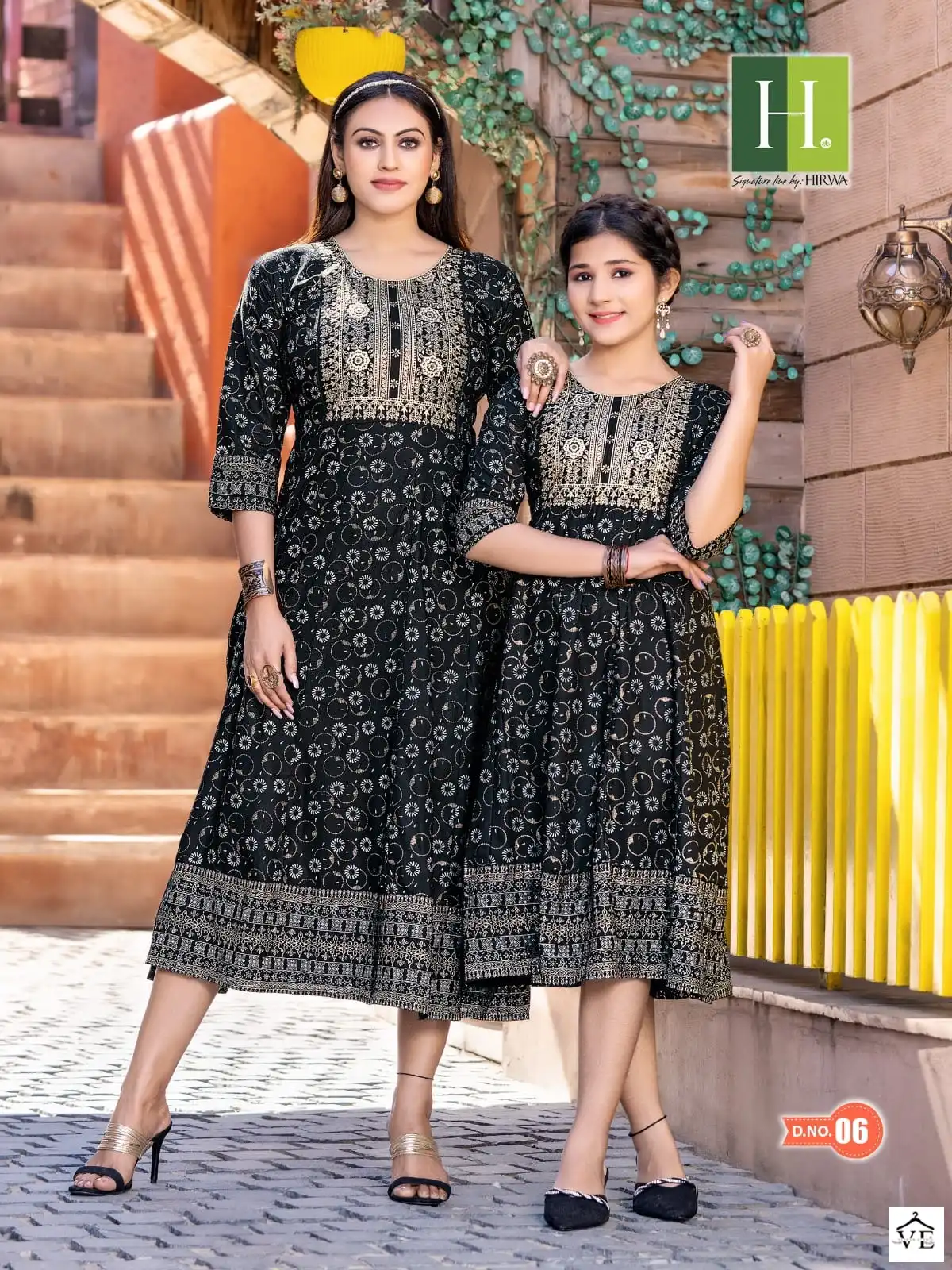 Hirwa Ridhi Shidhi Heavy Rayon Wholesale Long Kurtis Catalog — Wholesale Kurtis, MPA wholesale from Surat - Gallery Image 8