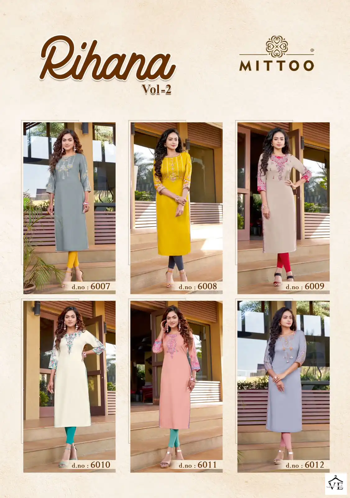 Mittoo Rihana Vol 2 Heavy Rayon Wholesale Kurtis Catalog — Wholesale Kurtis, Mittoo wholesale from Surat — view 7