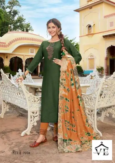 Koodee Riva Vol 7 Viscose Wholesale Readymade Salwar Suit Catalog — Wholesale Salwar Suits, MPA wholesale from Surat - Gallery Image 3