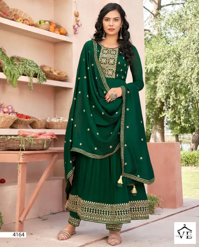 Rangoon Rooh Silk Wholesale Readymade Salwar Suit Catalog — Wholesale Salwar Suits, MPA wholesale from Surat — view 1