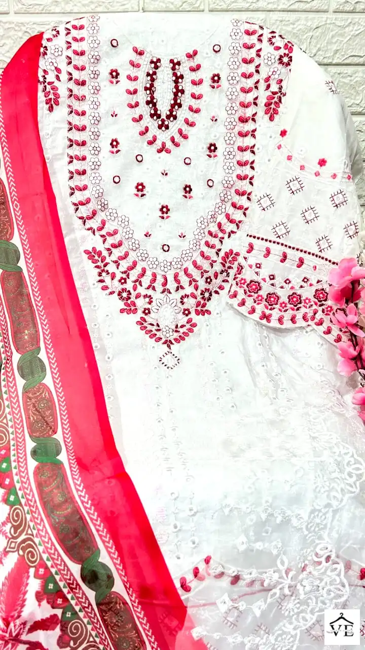 Dinsaa Roohi Color Cambric Wholesale Pakistani Salwar Suit Catalog — Wholesale Salwar Suits, MPA wholesale from Surat - Gallery Image 11
