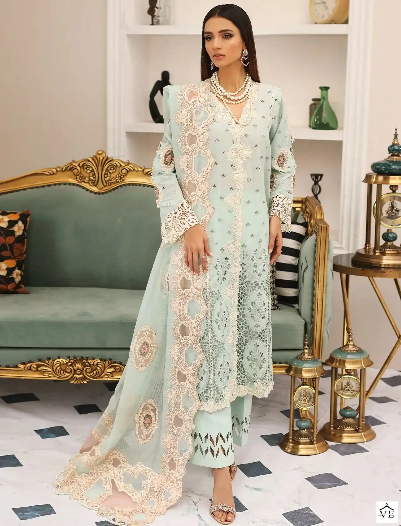 Fepic Rosemeen Lawn 23 Pure Cotton Wholesale Pakistani Salwar Suit Catalog — Wholesale Salwar Suits, MPA wholesale from Surat - Gallery Image 2