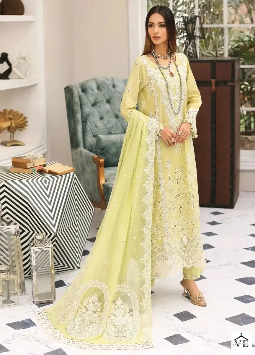 Fepic Rosemeen Lawn 23 Pure Cotton Wholesale Pakistani Salwar Suit Catalog — Wholesale Salwar Suits, MPA wholesale from Surat - Gallery Image 3