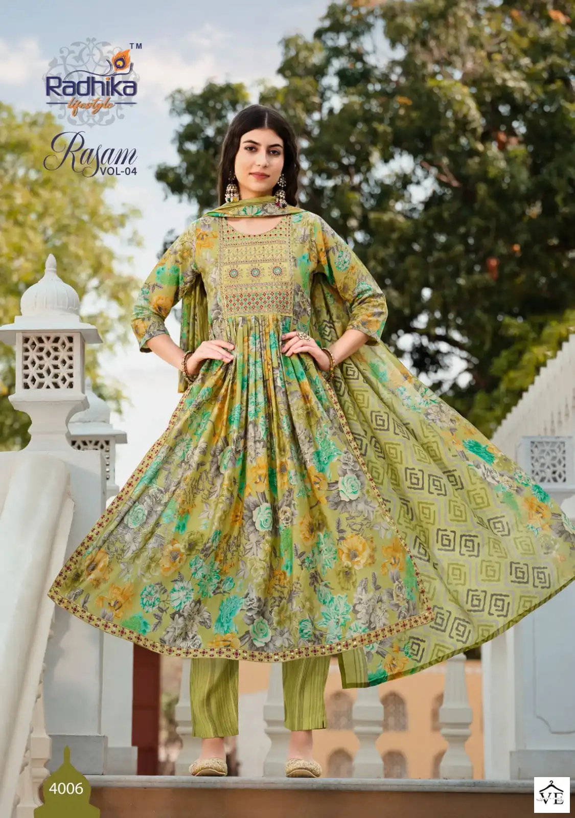 Radhika LifeStyle Rasam Vol 4 Pure Modal Muslin Wholesale Readymade Salwar Suit Catalog — Wholesale Salwar Suits, MPA wholesale from Surat - Gallery Image 3