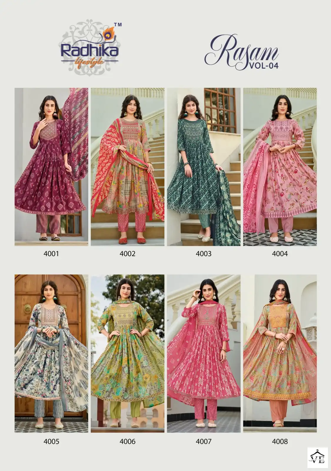 Radhika LifeStyle Rasam Vol 4 Pure Modal Muslin Wholesale Readymade Salwar Suit Catalog — Wholesale Salwar Suits, MPA wholesale from Surat — view 9
