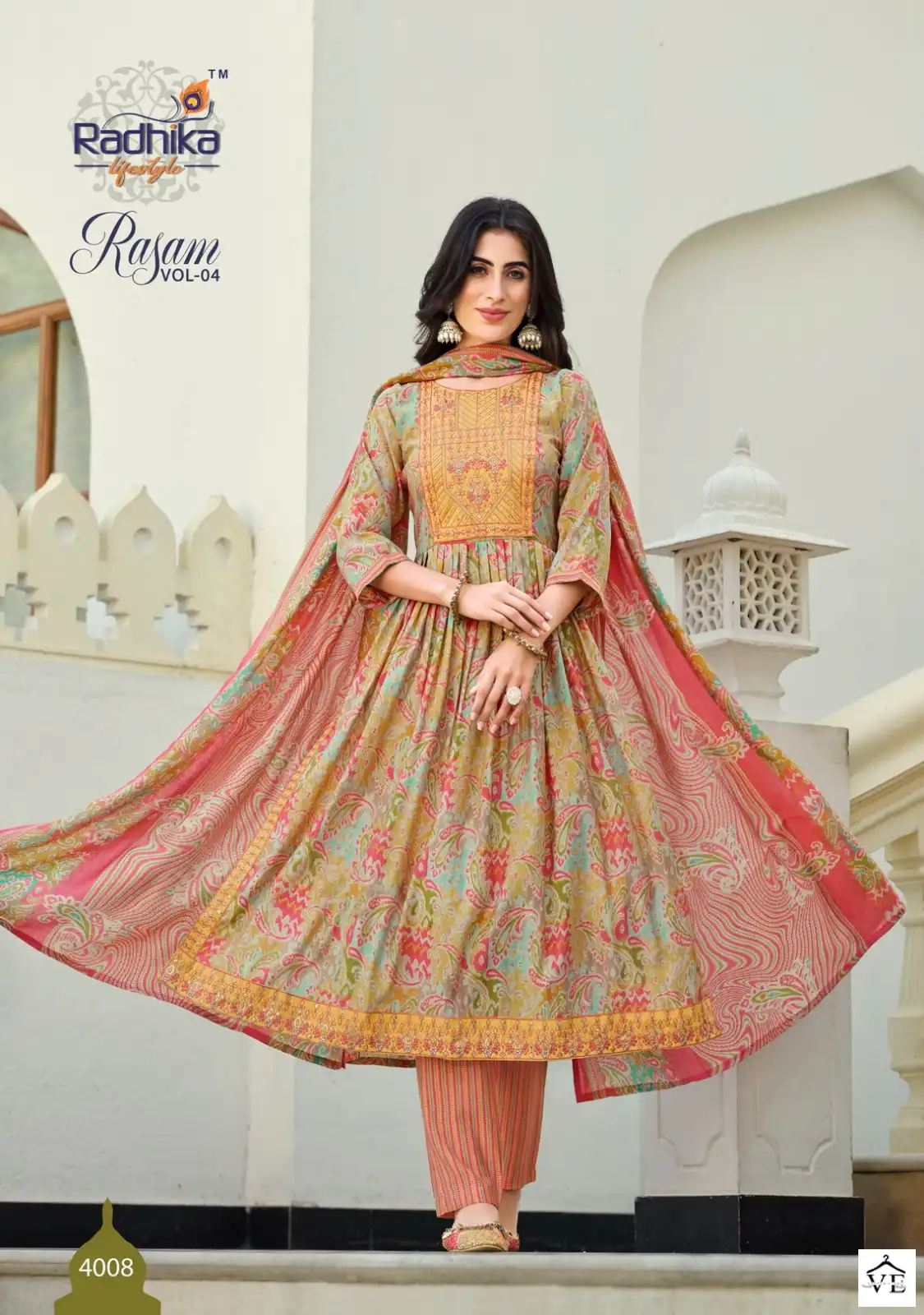 Radhika LifeStyle Rasam Vol 4 Pure Modal Muslin Wholesale Readymade Salwar Suit Catalog — Wholesale Salwar Suits, MPA wholesale from Surat - Gallery Image 5